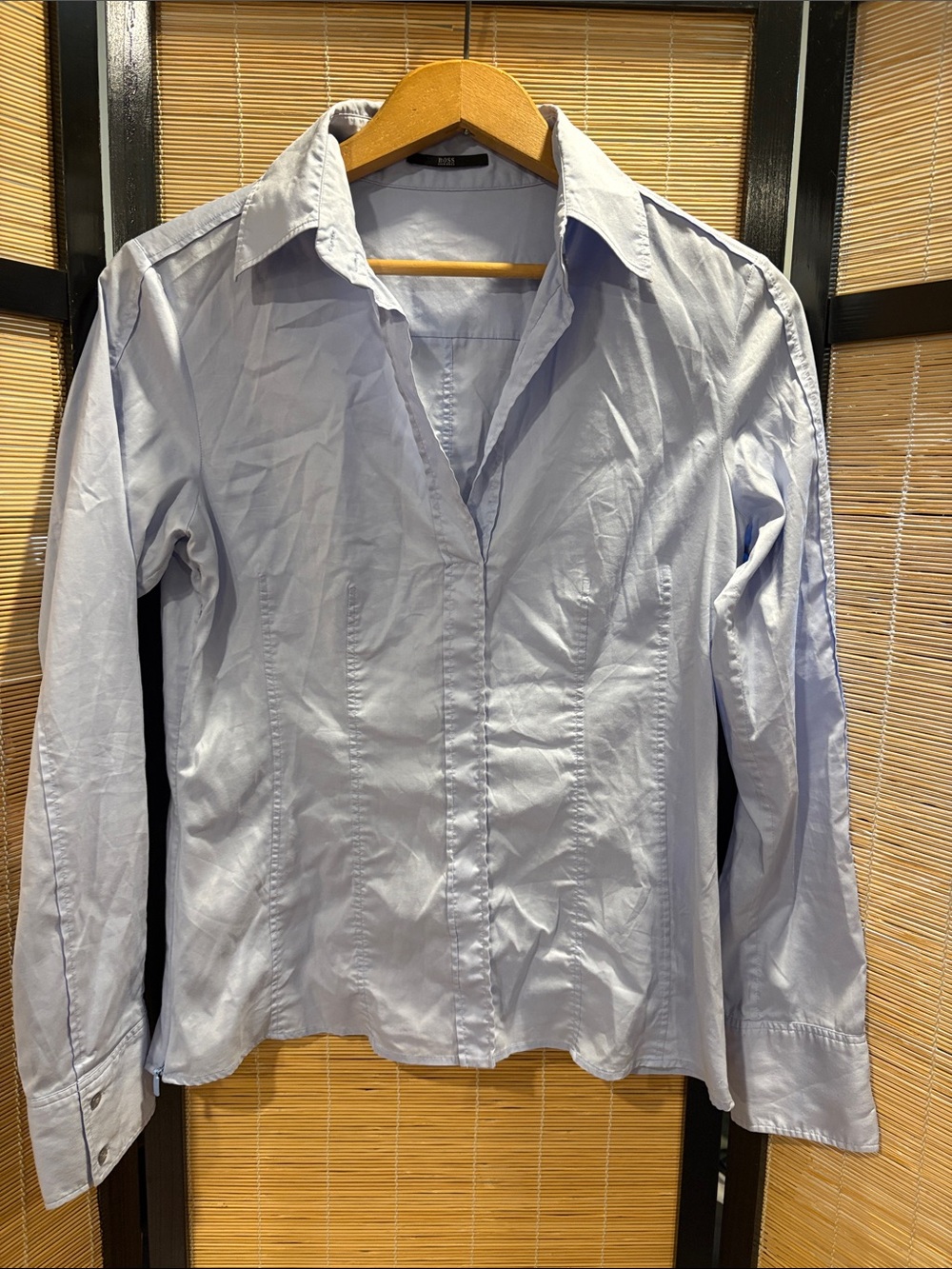 Boss Light Blue Women's Button-Down Shirt
